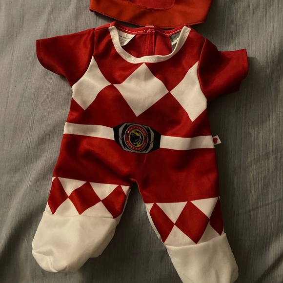 BuildABear Toys Red Power Rangers Build A Bear Outfit Poshmark